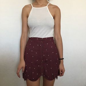 ❌SOLD❌ on Mercari Scalloped skirt